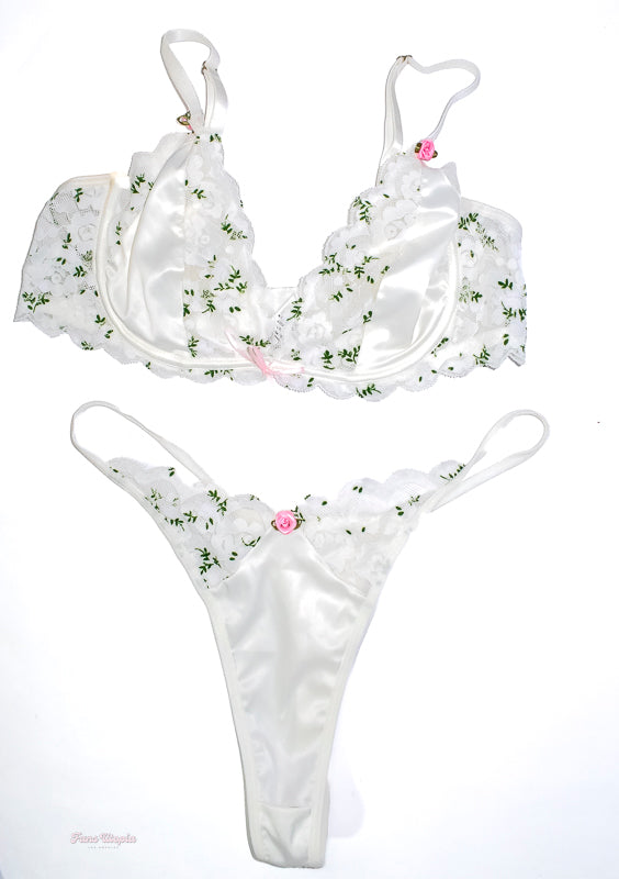 Violet Myers Cotton Roses Bra & Panties - FANS UTOPIA