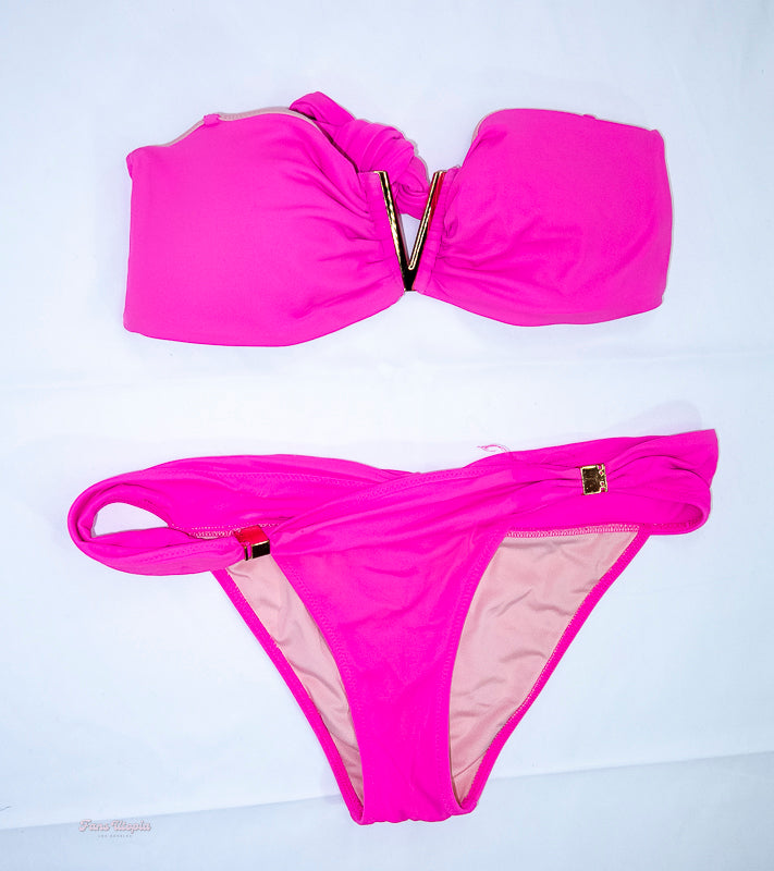 Brianna Dymond VS Pink Strapless Bikini