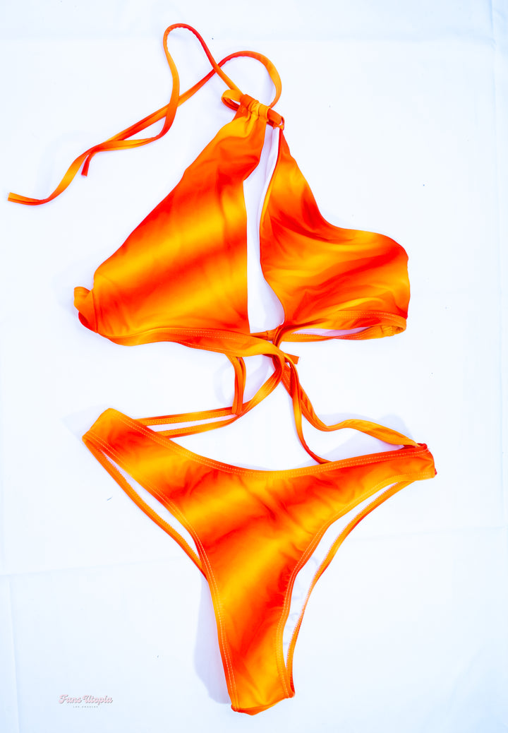 Violet Myers Orange Tie Dyed Monokini - FANS UTOPIA