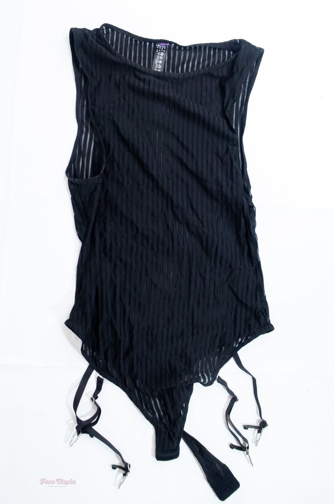 Victoria Voxxx Black Bodysuit with Leg Straps
