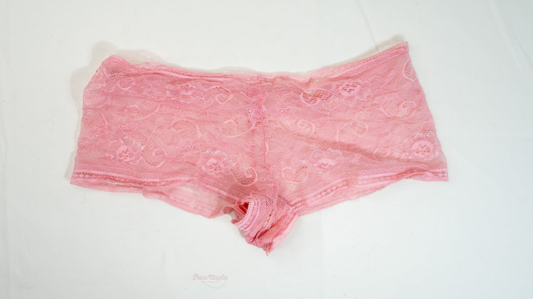 Celestina Blooms Pink Lace Booty Shorts