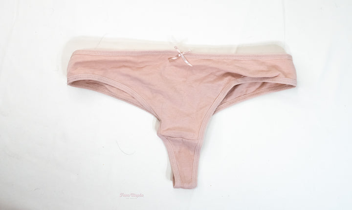 Celestina Blooms Pink Cotton Thong