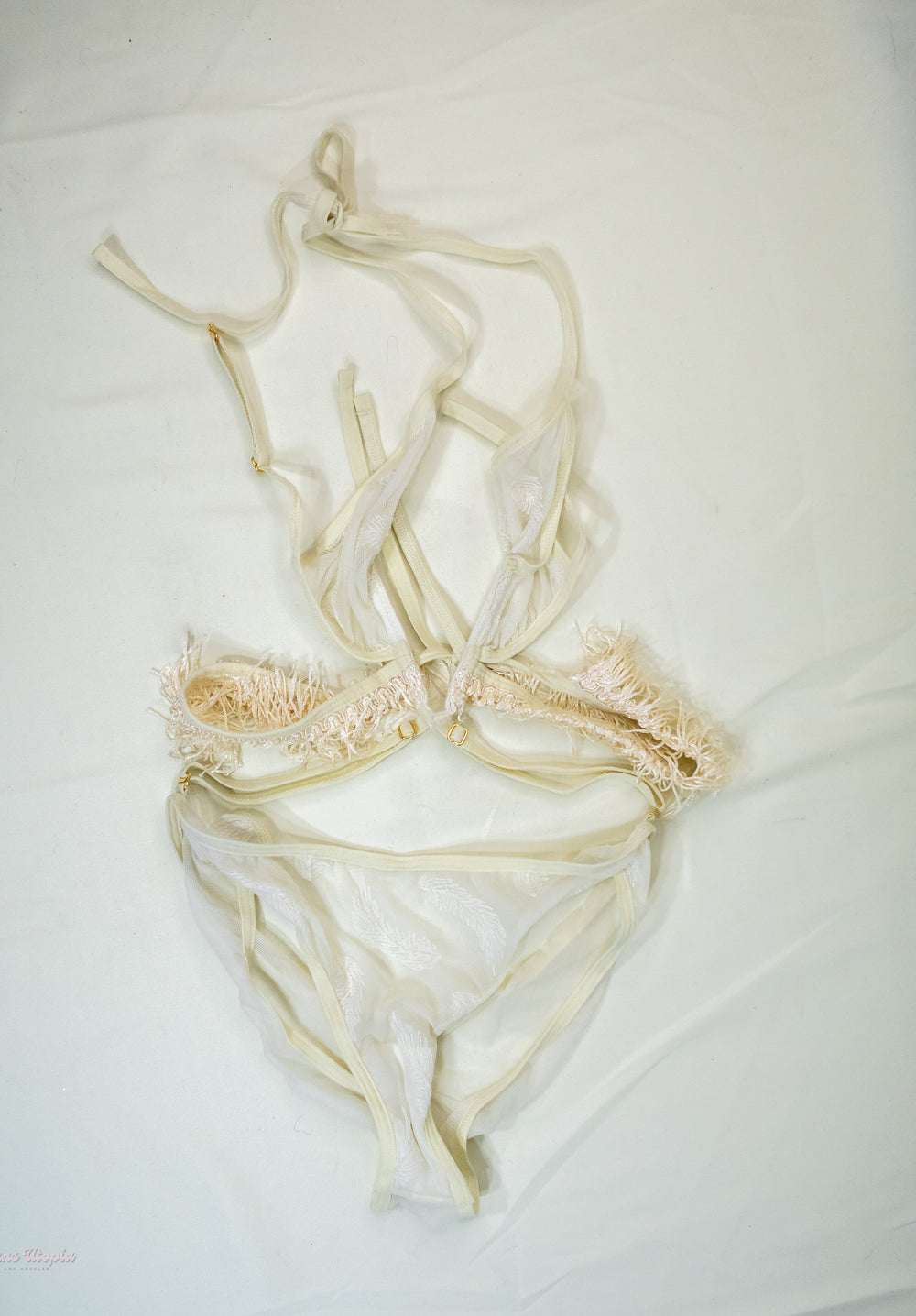 Celestina Blooms White Bodysuit - FANS UTOPIA