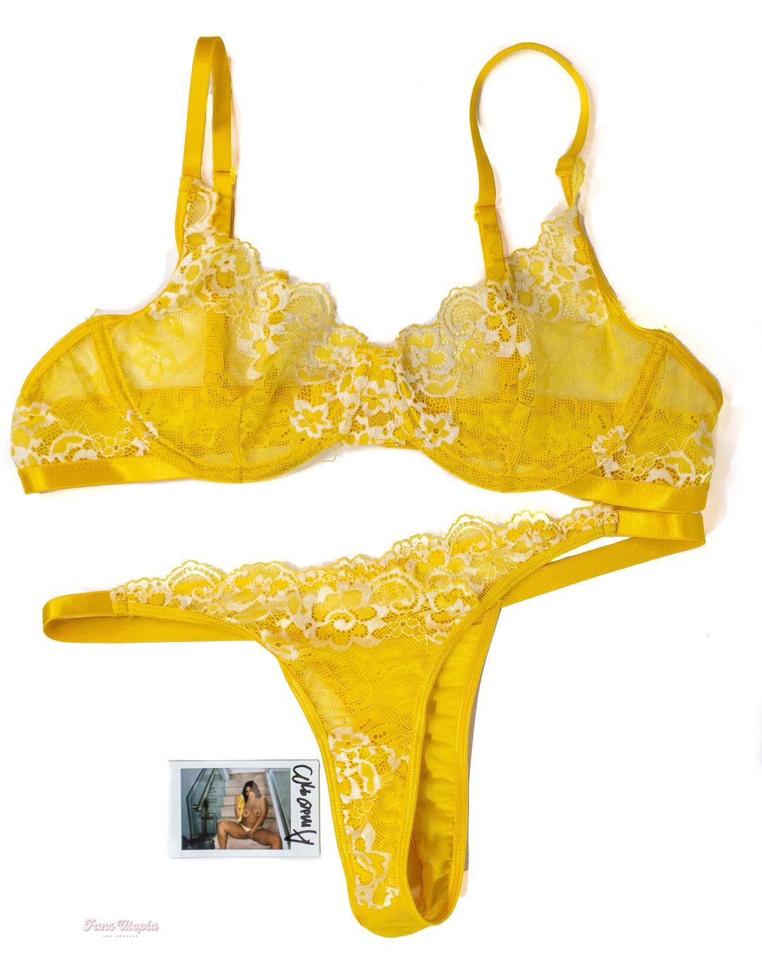 Alexas Morgan Yellow Bra & Panties