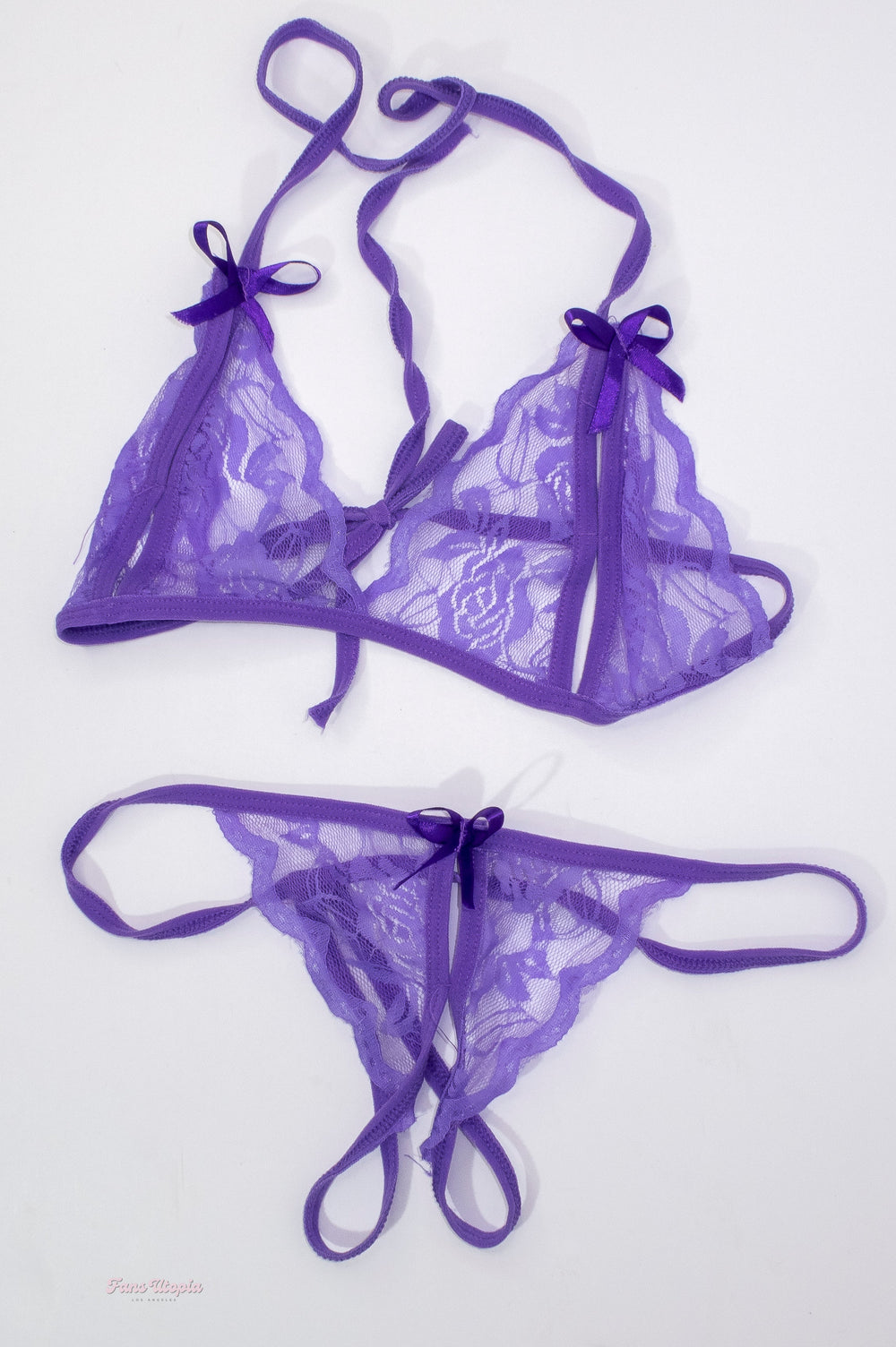 Catherine Knight Purple Lace Bra & Panties Set - FANS UTOPIA
