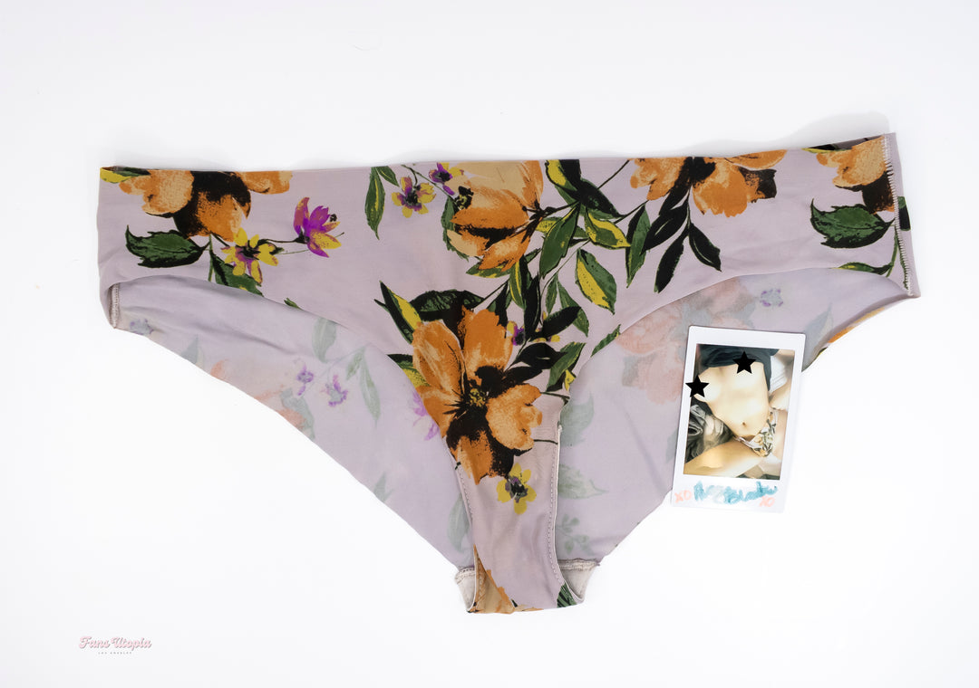 Avery Black Grey Floral Panties - FANS UTOPIA