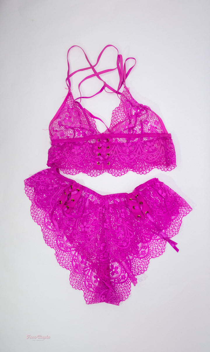Victoria Voxxx Pink Lace Bra & Panties