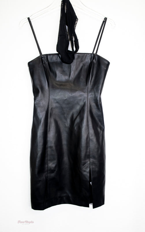 Lisa Ann Exxxotica Miami Black Leather Dress & Panties + Autographed photos
