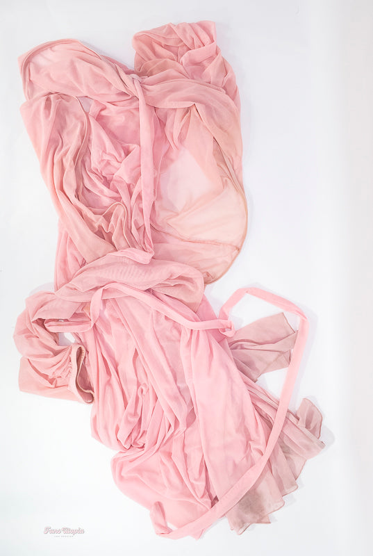 Samantha Mack HB Pink Dirty Lingerie Set + Robe & Heels