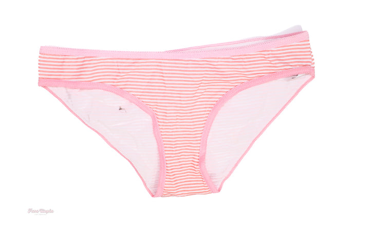 Jenna Foxx Pink Striped Panties + Picture - FANS UTOPIA