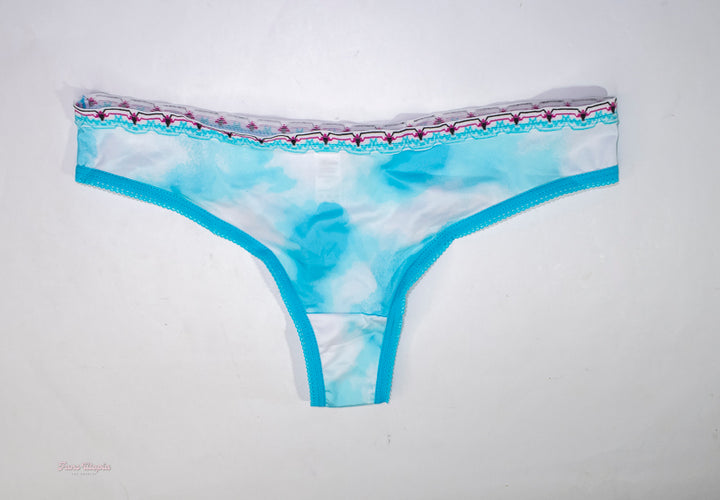 Jenna Foxx Blue Clouds Thong + Picture