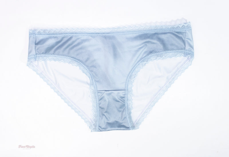 Jenna Foxx Blue Silky Panties + Picture