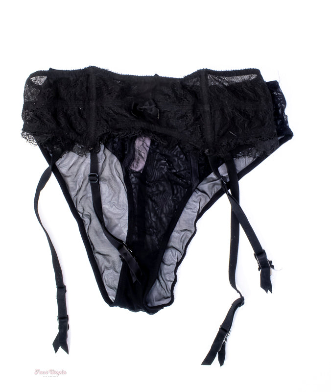 Jenna Foxx Panties & VS Black Garter + Picture