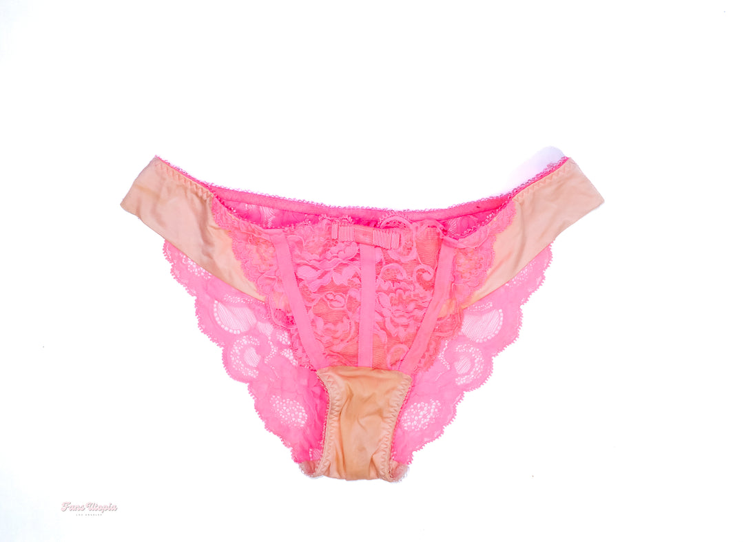 Aiden Ashley Pink & Nude Lingerie Set Lace Panties
