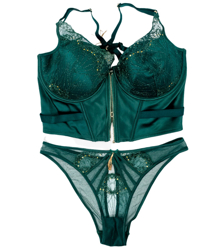 Angie Faith Emerald Green HB Bustier & Panties