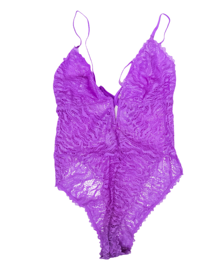 Siri Dahl Purple Lace Bodysuit