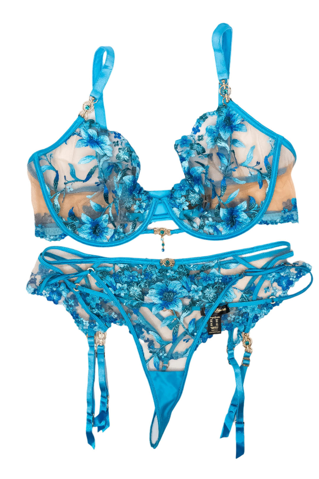 Ashlyn Peaks Blue HB Lingerie Set