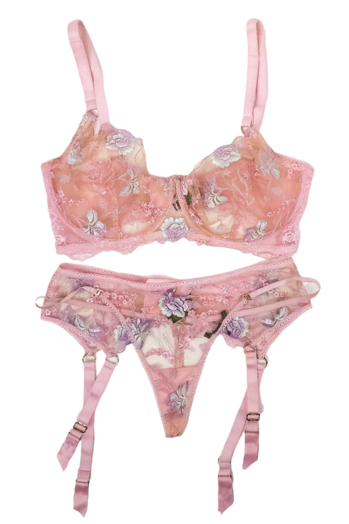 Ashlyn Peaks Pink HB Lingerie Set