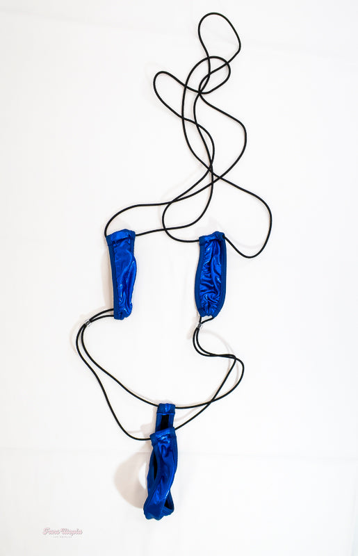 Maya Woulfe Blue String Bodysuit - FANS UTOPIA
