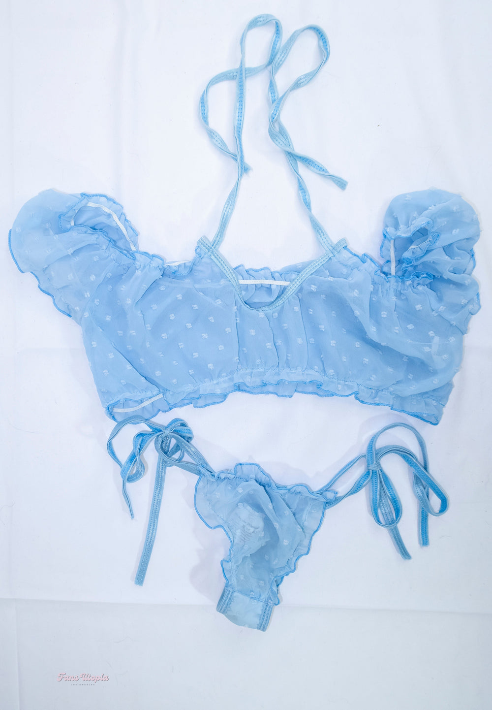 Ashley Lane Blue Top & Panties + Persoanal Photo - FANS UTOPIA
