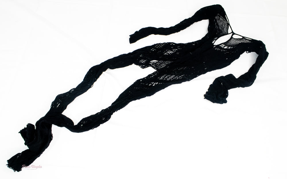Melissa Stratton Black Fishnet Jumpsuit - FANS UTOPIA