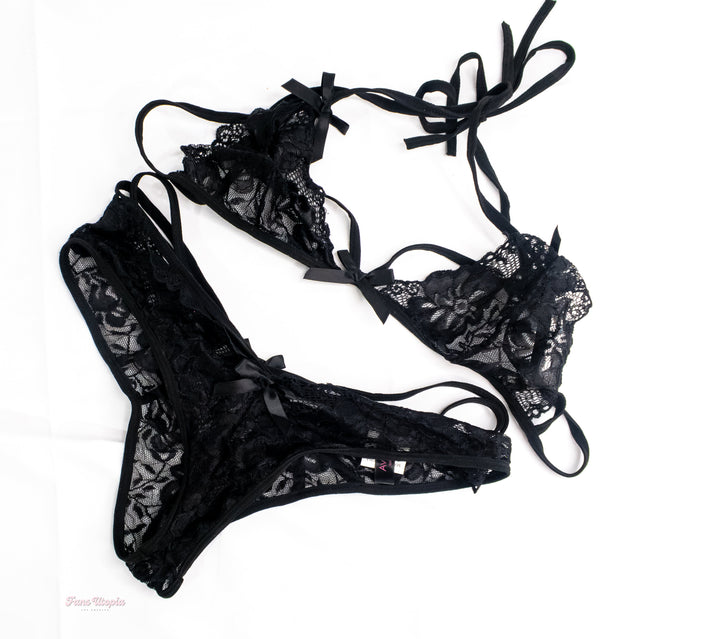 Payton Preslee Black Lace Bra And Panties Set – Fans Utopia