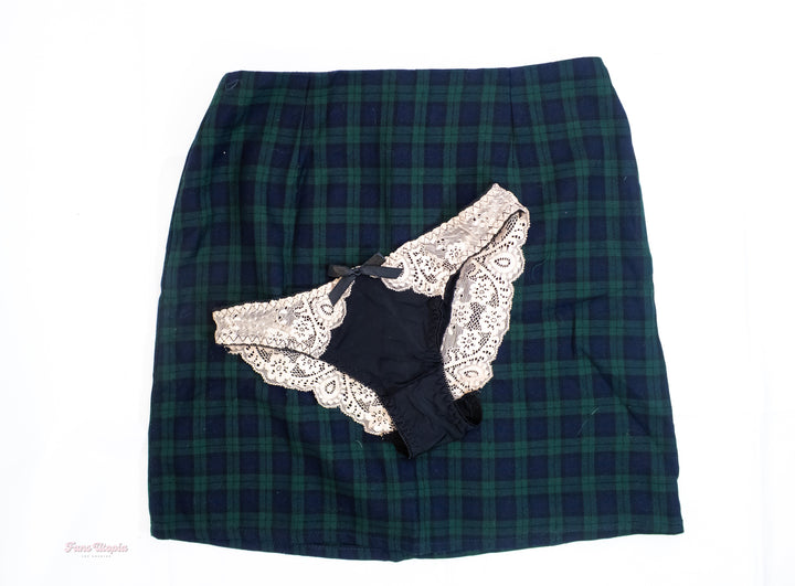 Rory Knox Plaid Schoolgirl Skirt & Thong