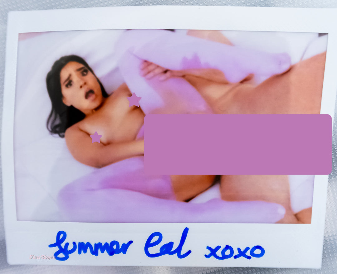 Summer Col Purple Ripped Pantyhose + Autographed Polaroid - FANS UTOPIA