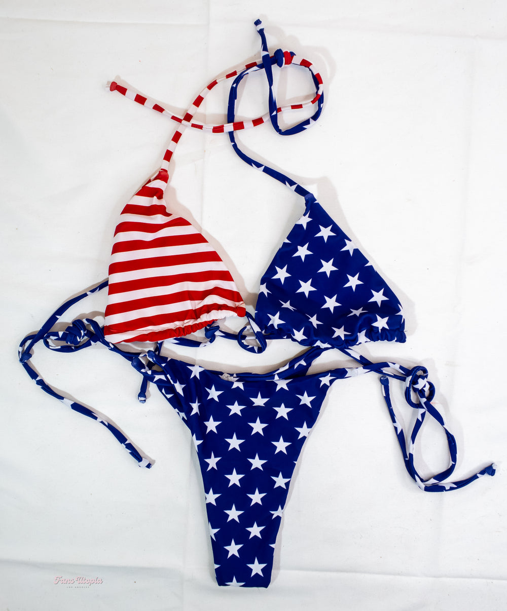 Emma Hix American Flag Bikini - FANS UTOPIA