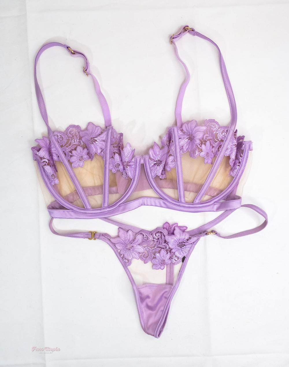 Joanna Angel Lilac Nude HB Bra & Panties Set - FANS UTOPIA
