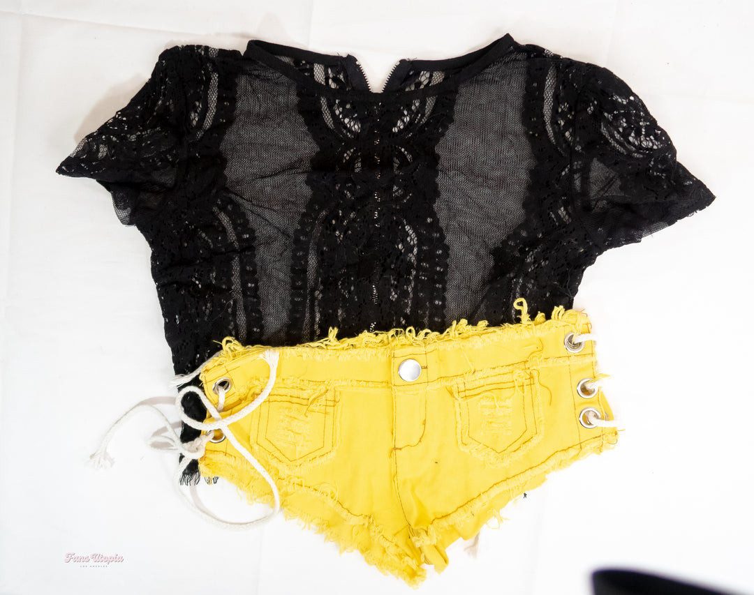 Sky Pierce Black Yellow Outfit - FANS UTOPIA