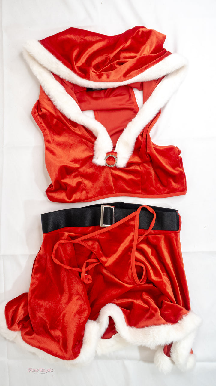 Cherie DeVille Red Santa Set + Signed Polaroids