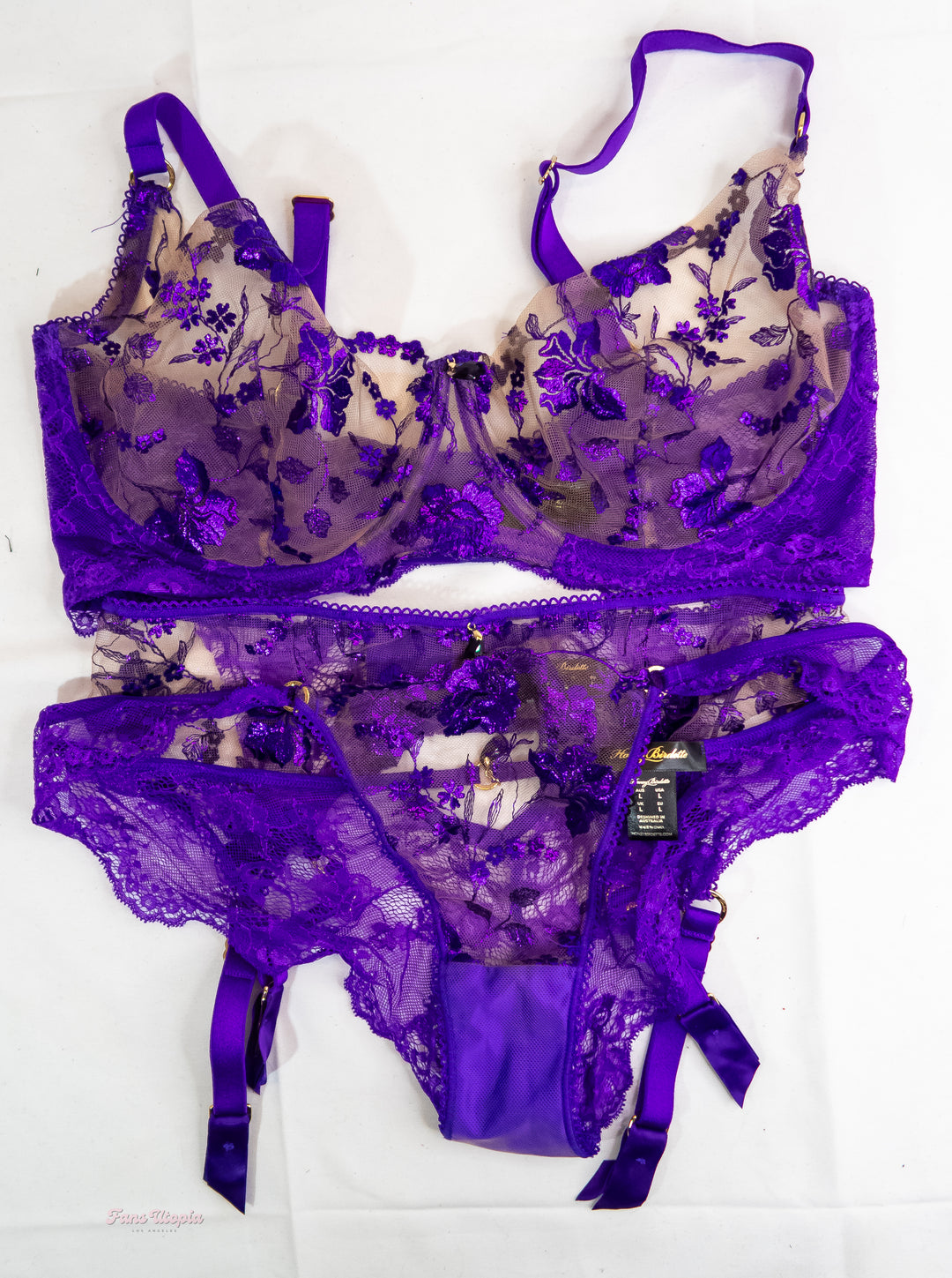 Lissa Aires HB Purple Lingerie Set