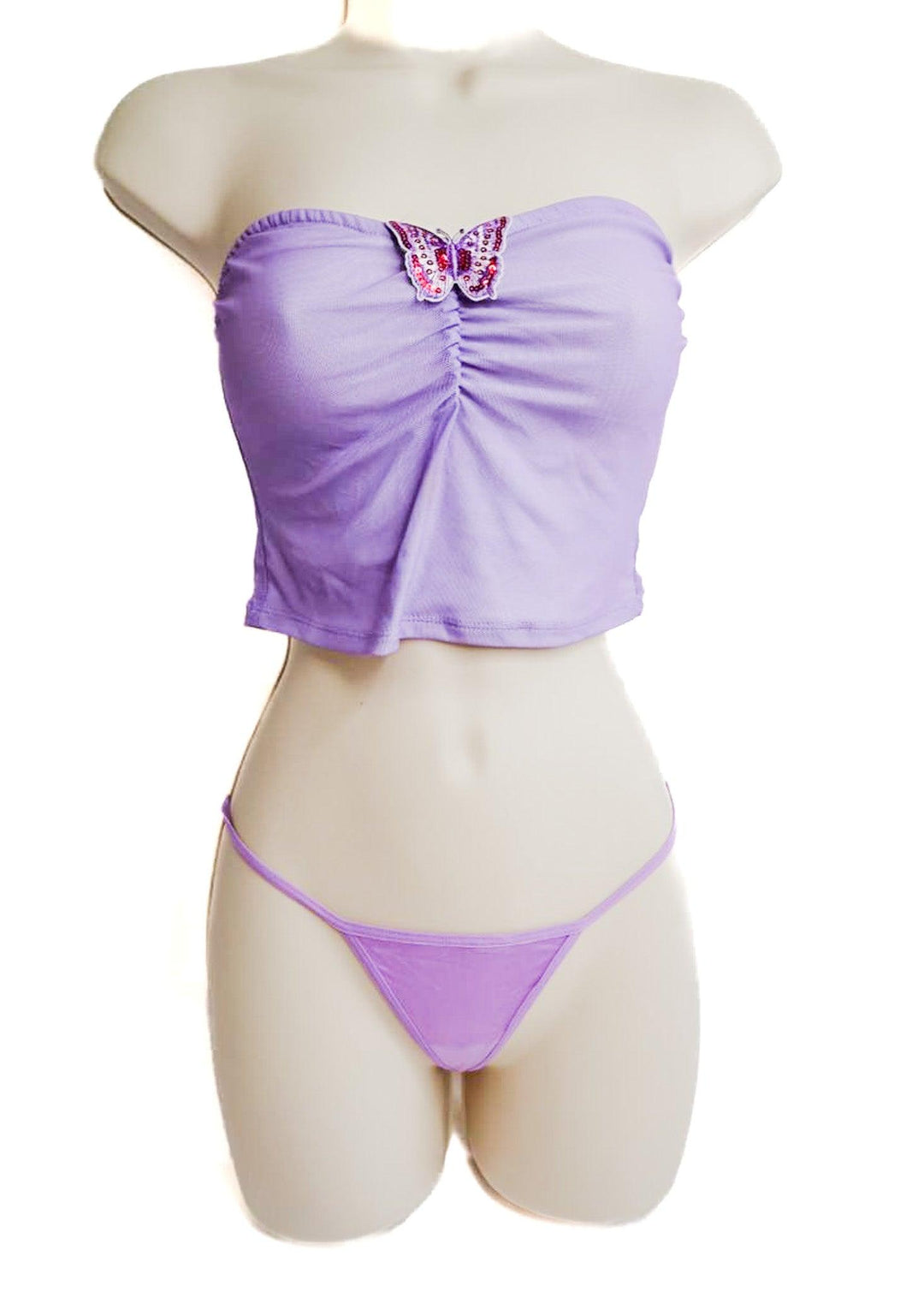 A4K - Mina Tran Purple Bra & Panty Set - FANS UTOPIA