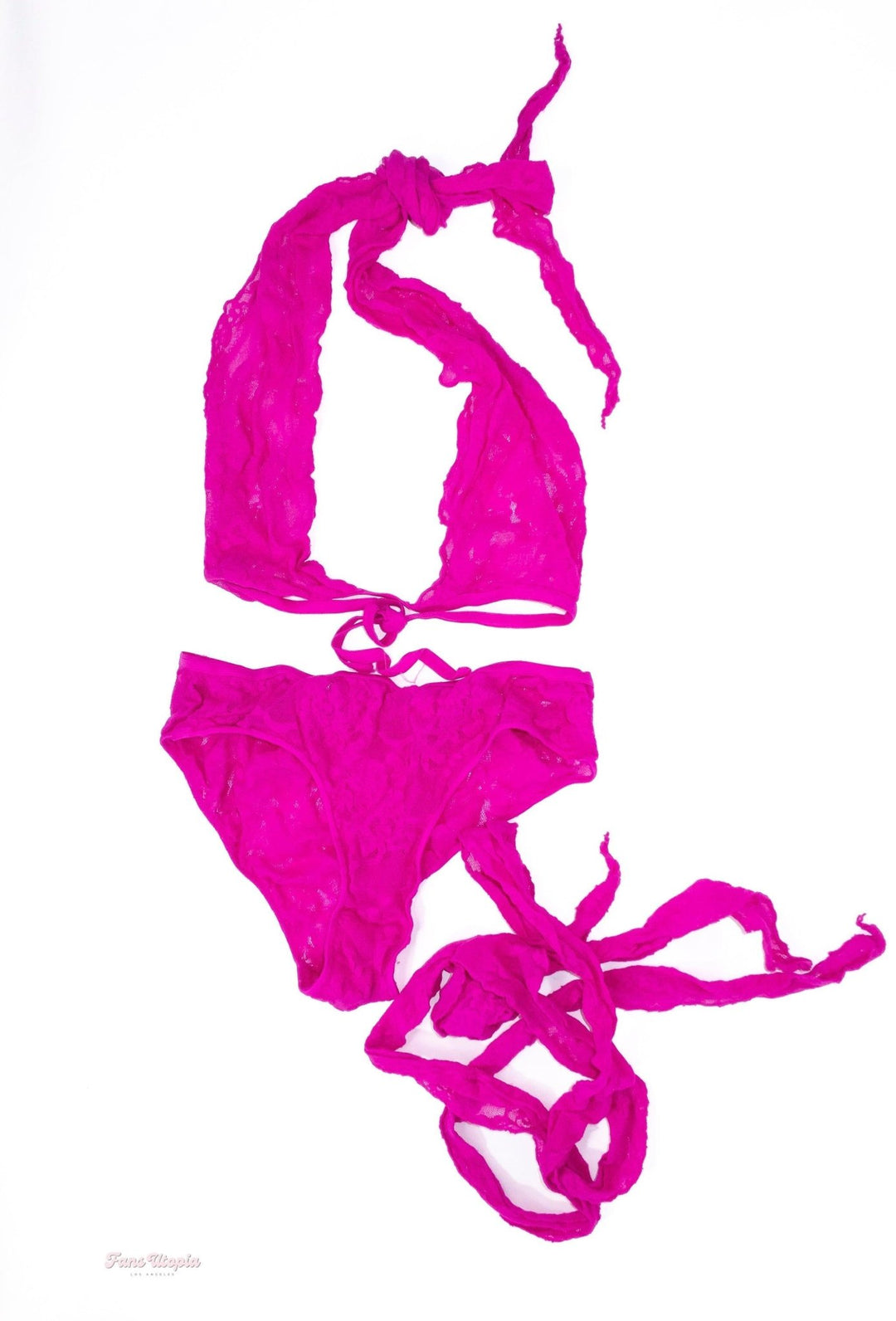 Aiden Ashley Purple Mesh Lace Bra & Panties Set - FANS UTOPIA