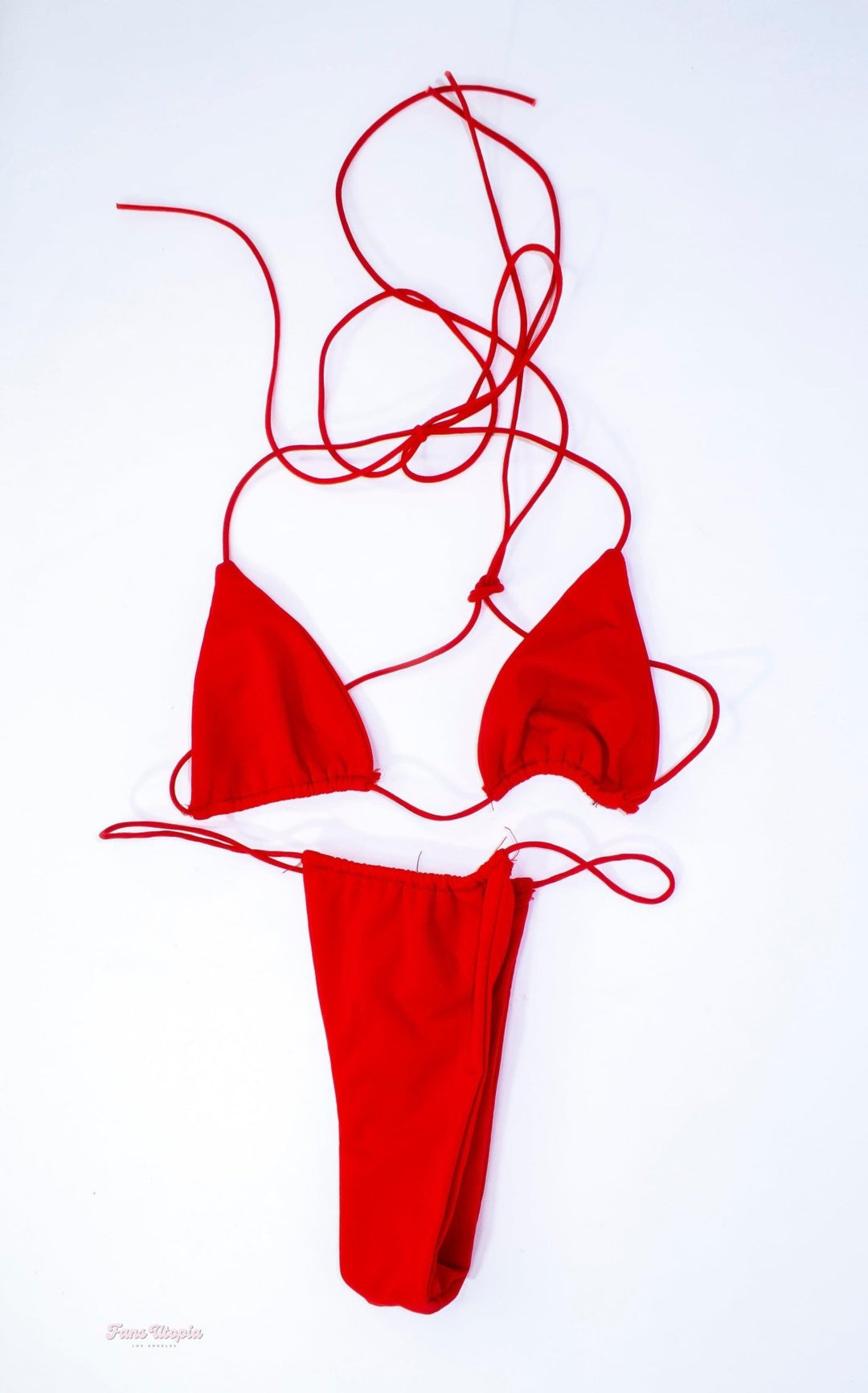 Aiden Ashley Red String Bikini - FANS UTOPIA