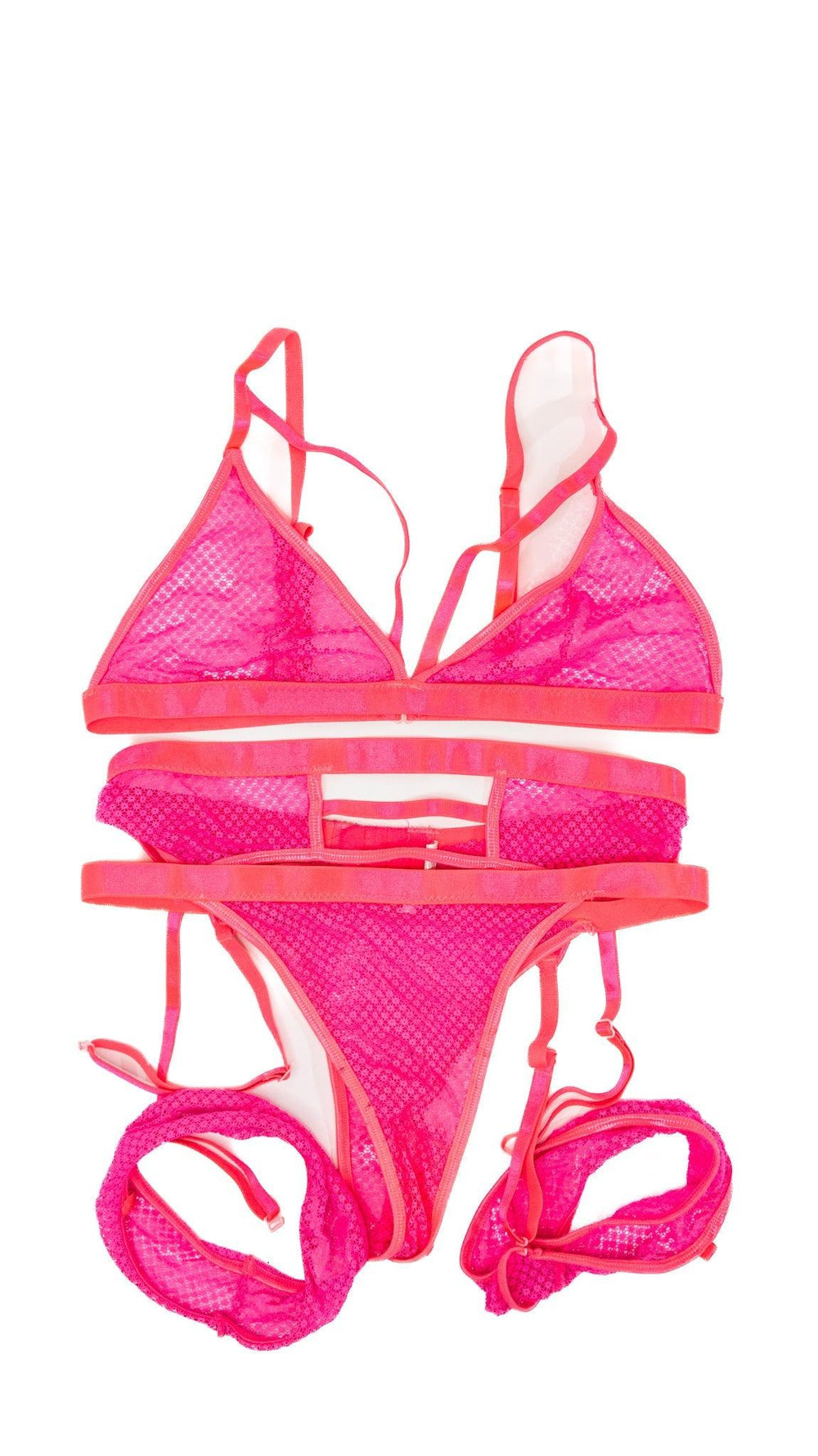 Alexa Payne Hot Pink Lace Set - FANS UTOPIA