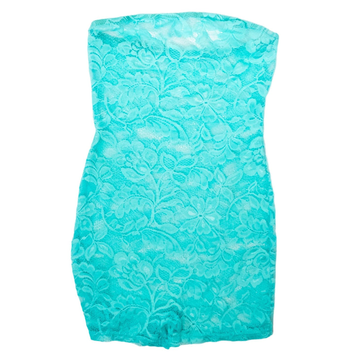 Alix Lynx Blue Lace Romper