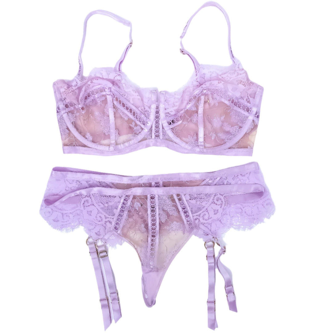 Angie Faith Lilac HB Lingerie Set - FANS UTOPIA