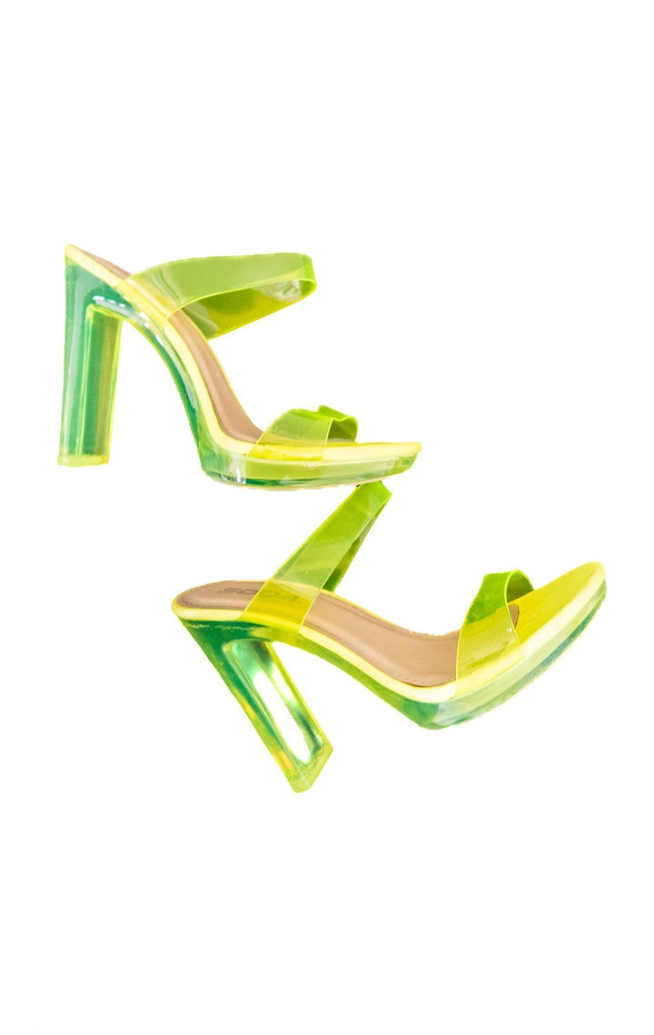 Anna Claire Clouds Neon Green Heels - FANS UTOPIA
