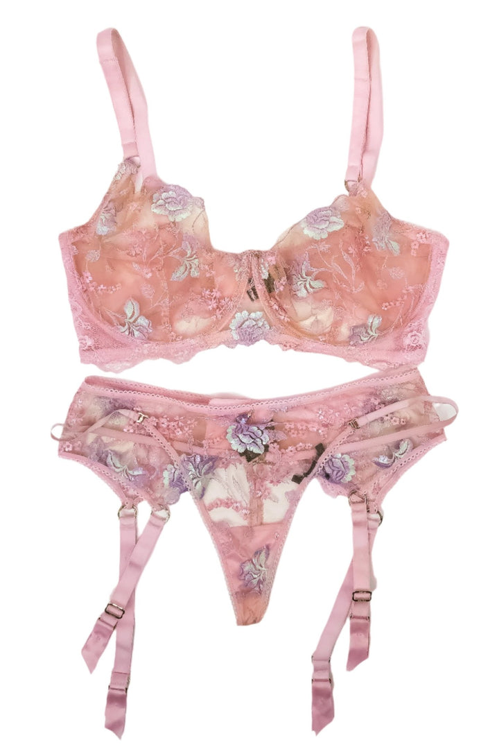 Ashlyn Peaks Pink HB Lingerie Set - FANS UTOPIA