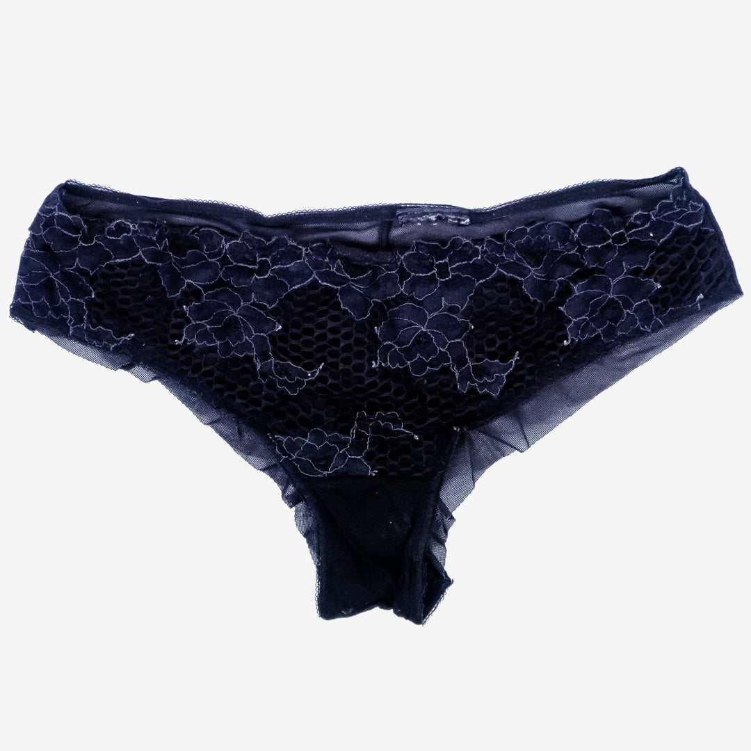 Avery Black Black Lace Cheeky Panties + Autographed Polaroid - FANS UTOPIA