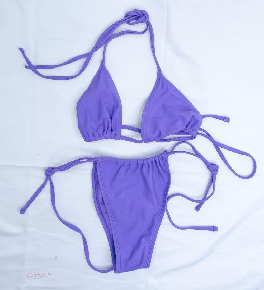 Bella Blu Purple String Bikini - FANS UTOPIA