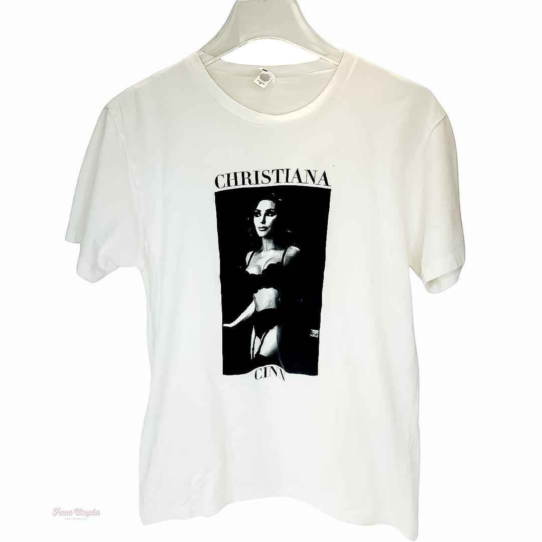 Christiana Cinn Black & White Logo T-Shirt