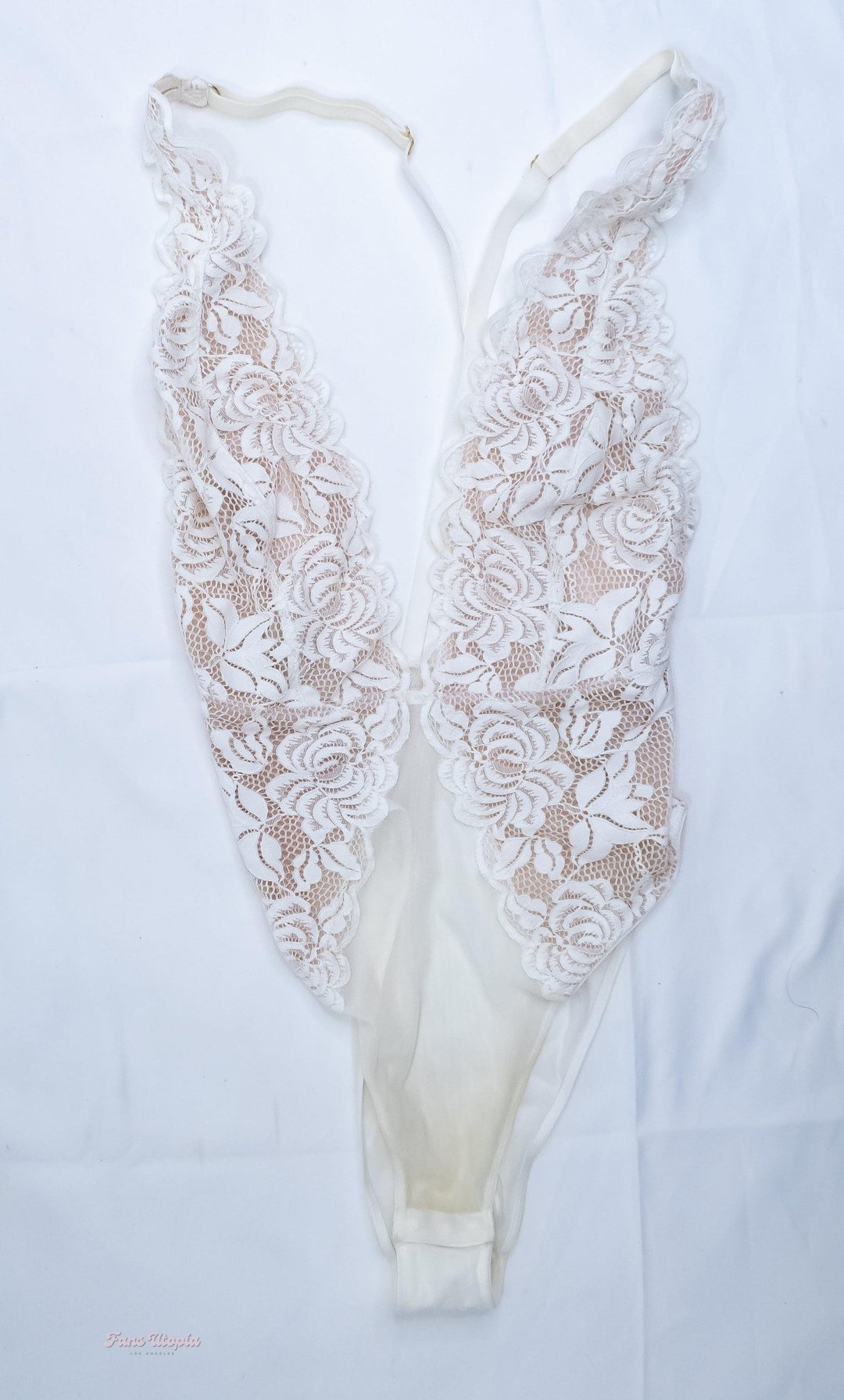 Brett Rossi White Lace Bodysuit + Signed Polaroid - FANS UTOPIA