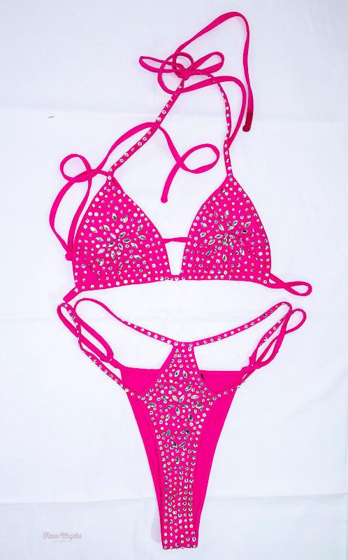 Brianna Dymond Pink Studded Bikini - FANS UTOPIA