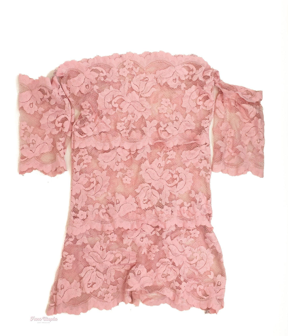 Brittney Kade Pink Lace Dress - FANS UTOPIA