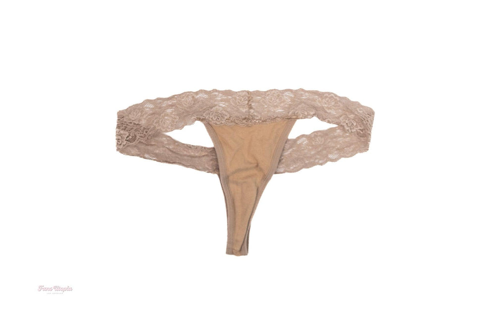 Celestina Blooms Extra Juicy Nude Lace Thong - FANS UTOPIA