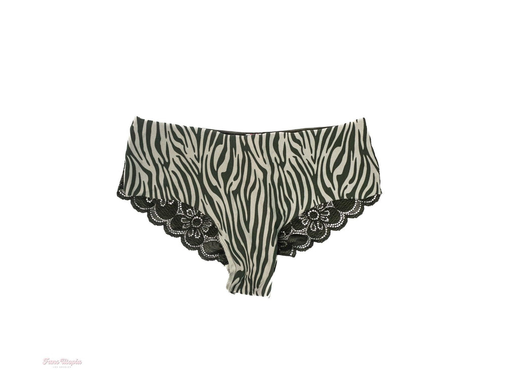 Celestina Blooms Green Zebra Panties - FANS UTOPIA