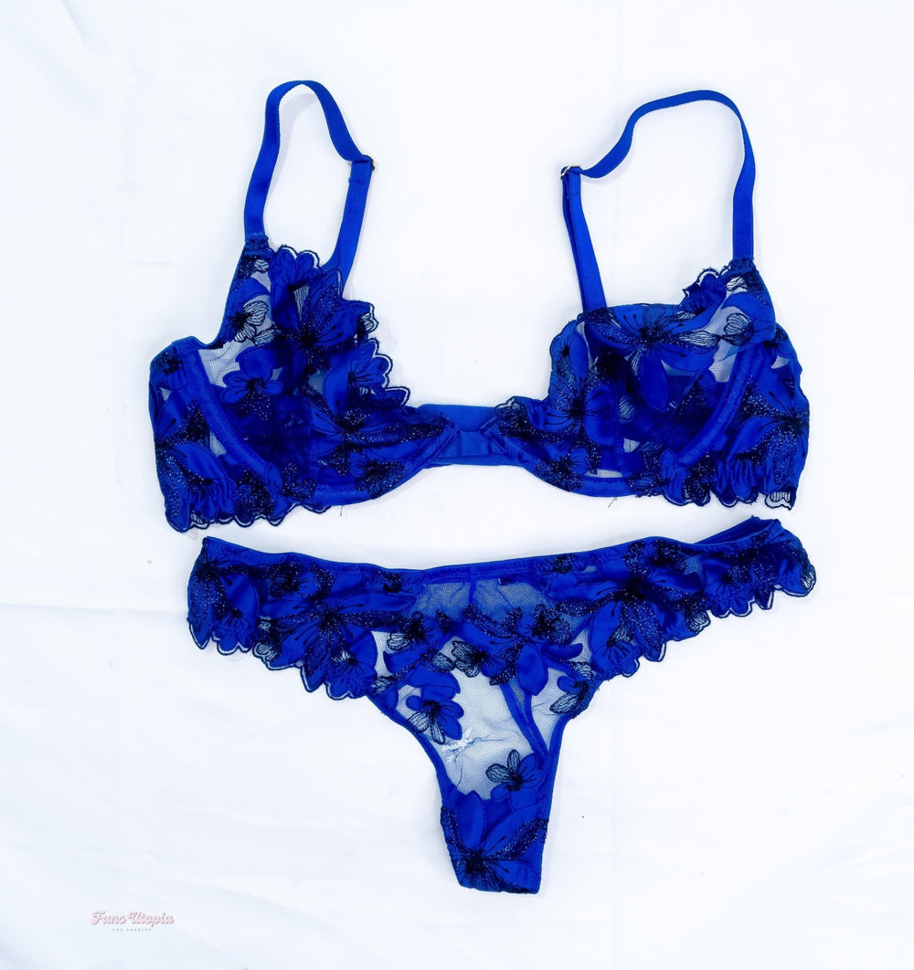 Chanel Camryn Juicy Royal Blue Bra & Panties Set - FANS UTOPIA